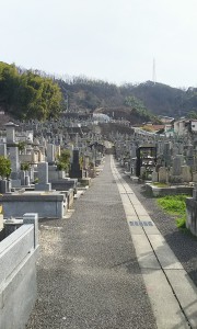 天徳寺境外墓地　松山市営　霊園全体　墓地　墓石